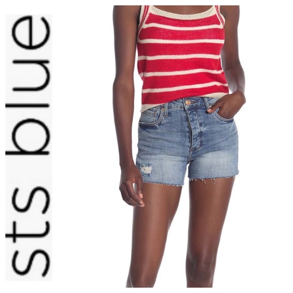 Sts Blue Kate Highrise Denim Shorts Nwt 